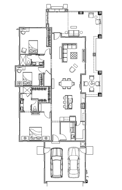 3 Bed - 2 Bath | sq.ft.
Single Story 1